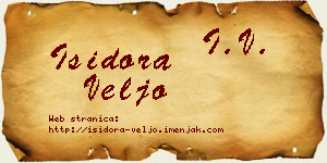 Isidora Veljo vizit kartica